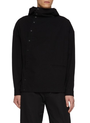 首图 - 点击放大 - THE VIRIDI-ANNE - Hooded Object Dyed Cotton Shirt