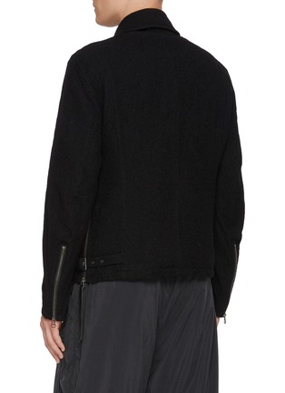 背面 - 点击放大 - THE VIRIDI-ANNE - Side Zipper Strap Zip Up Wool Jacket