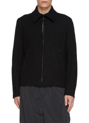 首图 - 点击放大 - THE VIRIDI-ANNE - Side Zipper Strap Zip Up Wool Jacket
