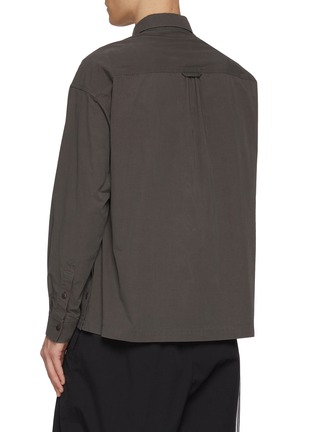 背面 - 点击放大 - THE VIRIDI-ANNE - Double Zipped Chest Pocket Cotton Shirt
