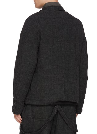 背面 - 点击放大 - THE VIRIDI-ANNE - Layered Single Breasted Linen Wool Blazer