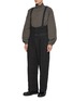 细节 - 点击放大 - THE VIRIDI-ANNE - Suspender Strap Linen Wool Pants