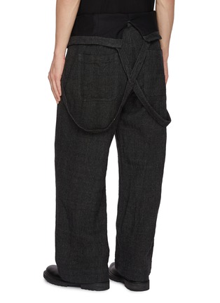 背面 - 点击放大 - THE VIRIDI-ANNE - Suspender Strap Linen Wool Pants