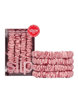 Detail View - 点击放大 - SLIP - Silk Skinny Scrunchie — Rose