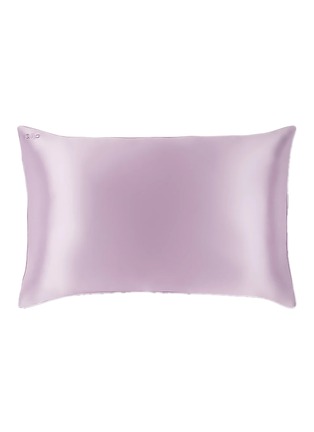 首图 -点击放大 - SLIP - Queen Size Scalloped Edge Zipped Silk Pillowcase — Turquoise