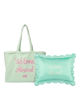 首图 -点击放大 - SLIP - Les Vacances Travel Pillow with Beach Bag