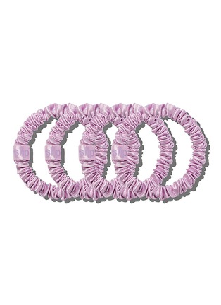 细节 -点击放大 - SLIP - Silk Skinny Scrunchie — Wildflower