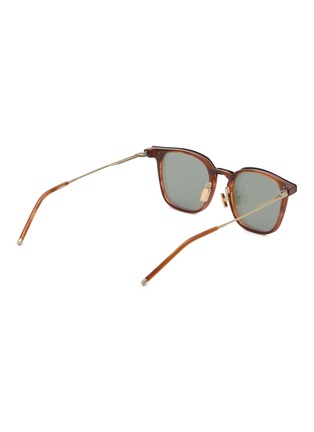 模特儿示范图 - 点击放大 - A. SOCIETY - Acetate Metal Square Sunglasses
