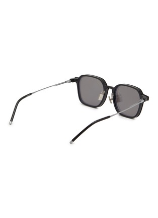 模特儿示范图 - 点击放大 - A. SOCIETY - Acetate Metal Square Sunglasses