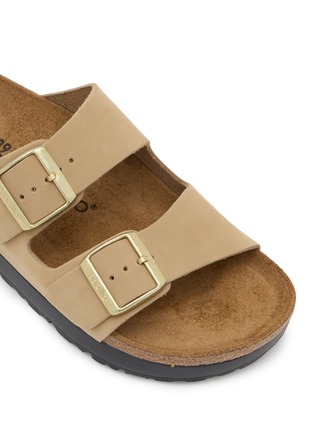 细节 - 点击放大 - BIRKENSTOCK - Arizona Flex Leather Platform Sandals