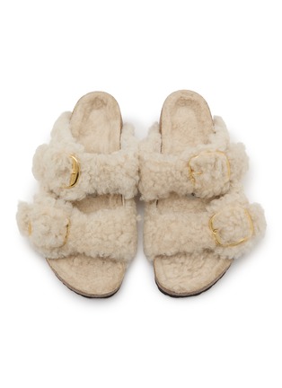 细节 - 点击放大 - BIRKENSTOCK - Arizona Big Buckle Shearling Sandals