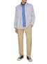 模特儿示范图 - 点击放大 - MAISON LABICHE - Croco Driver Embroidery Cotton T-Shirt