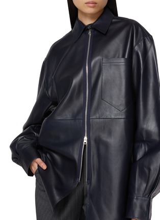  - SONIA CARRASCO - Zipped Leather Shirt