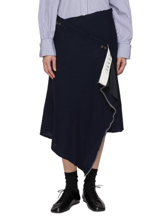 首图 - 点击放大 - SONIA CARRASCO - Asymmetrical Retal Wool Knit Skirt