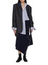 模特儿示范图 - 点击放大 - SONIA CARRASCO - Asymmetrical Retal Wool Knit Skirt