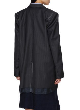 背面 - 点击放大 - SONIA CARRASCO - Relaxed Fit Pinstripe Wool Blazer