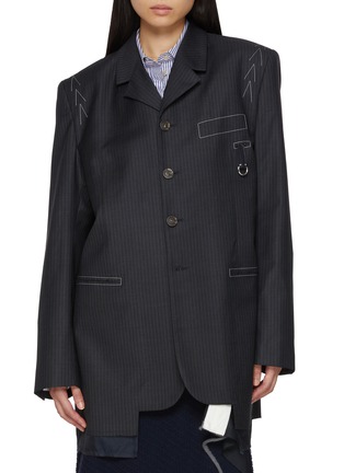 首图 - 点击放大 - SONIA CARRASCO - Relaxed Fit Pinstripe Wool Blazer