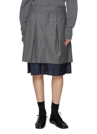 首图 - 点击放大 - SONIA CARRASCO - Pleated Wool Skirt