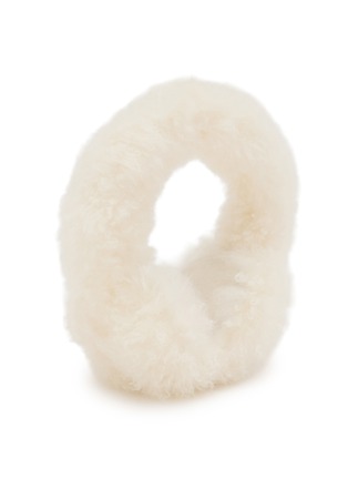 模特儿示范图 - 点击放大 - YVES SALOMON - Cashmere Shearling Earmuffs