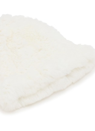 细节 - 点击放大 - YVES SALOMON - Rex Rabbit Fur Knitted Beanie