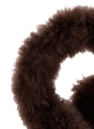 细节 - 点击放大 - YVES SALOMON - Cashmere Shearling Earmuffs