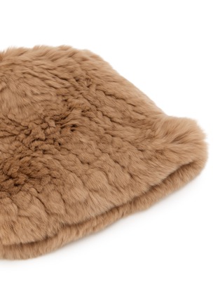 细节 - 点击放大 - YVES SALOMON - Rex Rabbit Fur Knitted Beanie