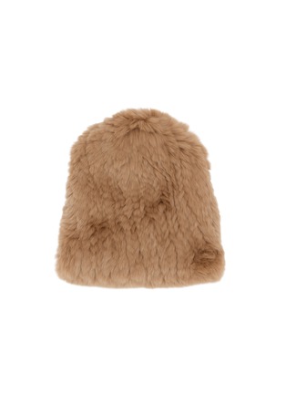 首图 - 点击放大 - YVES SALOMON - Rex Rabbit Fur Knitted Beanie