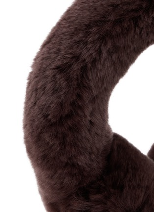 细节 - 点击放大 - YVES SALOMON - Rex Rabbit Fur Earmuffs