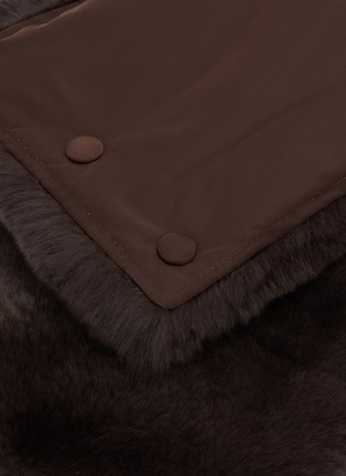 细节 - 点击放大 - YVES SALOMON - Echarpe Feather Technical Fabric Scarf