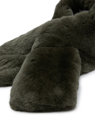 细节 - 点击放大 - YVES SALOMON - Rex Rabbit Fur Scarf