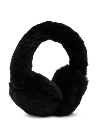 模特儿示范图 - 点击放大 - YVES SALOMON - Rex Rabbit Fur Earmuffs