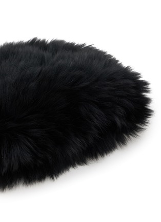 细节 - 点击放大 - YVES SALOMON - Fox Fur Knitted Beanie