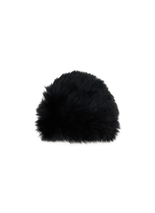 首图 - 点击放大 - YVES SALOMON - Fox Fur Knitted Beanie