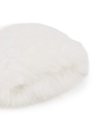 细节 - 点击放大 - YVES SALOMON - Fox Fur Knitted Beanie