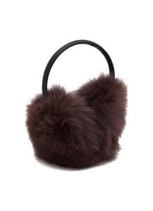 模特儿示范图 - 点击放大 - YVES SALOMON - Fox Fur Earmuffs