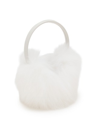 模特儿示范图 - 点击放大 - YVES SALOMON - Fox Fur Earmuffs