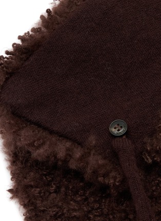 细节 - 点击放大 - YVES SALOMON - Col Shearling Scarf