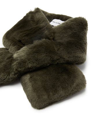 细节 - 点击放大 - YVES SALOMON - 穿插式皮草围巾