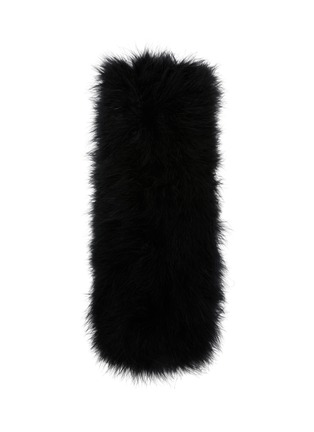 细节 - 点击放大 - YVES SALOMON - 皮草围巾