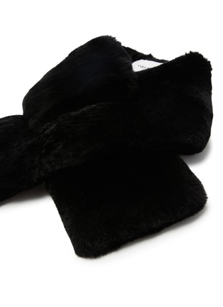 细节 - 点击放大 - YVES SALOMON - 穿插式皮草围巾