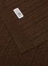 细节 - 点击放大 - MM6 MAISON MARGIELA - 纹理针织围巾