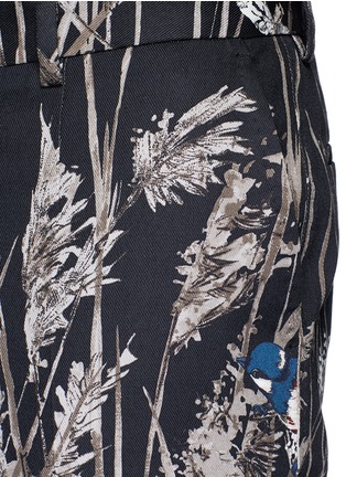 细节 - 点击放大 - DOLCE & GABBANA - 竹林雀鸟印花九分裤