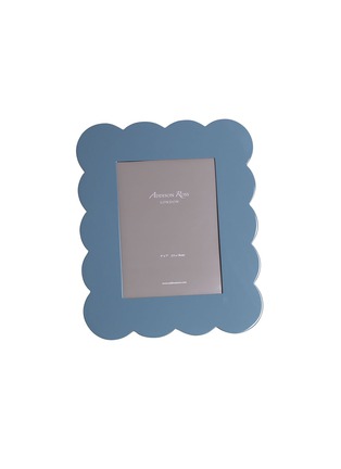 首图 –点击放大 - ADDISON ROSS - Scallop Lacquered Photo Frame — Chambray Blue