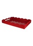 首图 –点击放大 首图 –点击放大 - ADDISON ROSS - Scallop Large Lacquered  Tray — Burgundy