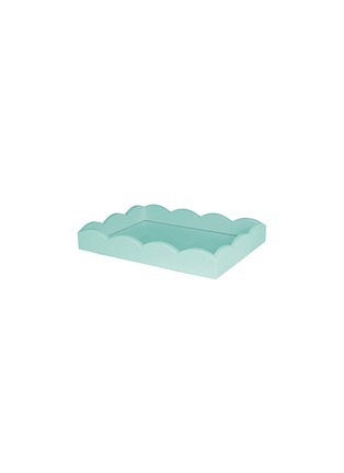首图 –点击放大 - ADDISON ROSS - Scallop Small Lacquered Tray — Eau de Nil