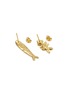 细节 - 点击放大 - ÉLIOU - Sardine Fishbone Gold Plated Earrings