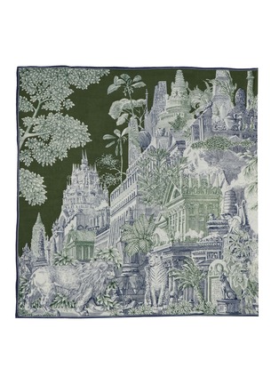 细节 - 点击放大 - INOUI EDITIONS - Etole 100 Piranesi Wool Silk Scarf