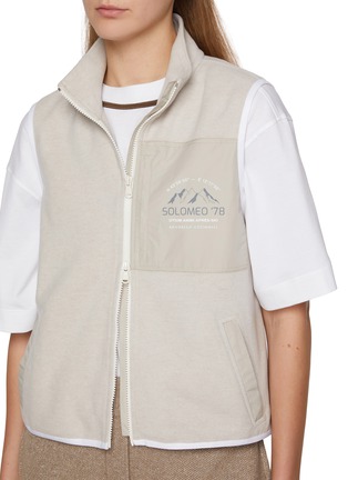  - BRUNELLO CUCINELLI - 拉链立领马甲