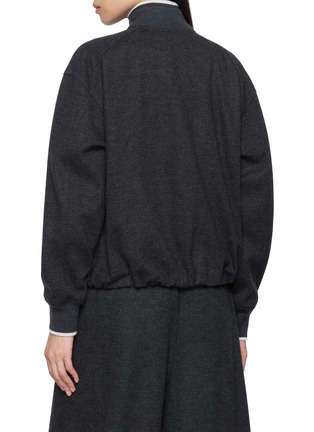 背面 - 点击放大 - BRUNELLO CUCINELLI - 高领羊绒拉链夹克