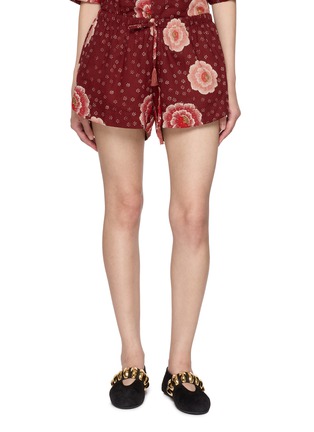 首图 - 点击放大 - NATALIE MARTIN - Tash Floral Print Elasticated Waist Cotton Shorts